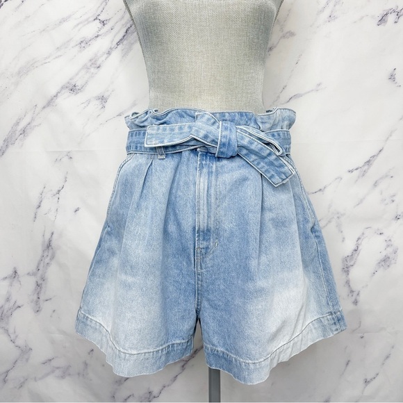 Veronica Beard | Nori Paperbag Denim Shorts | 31 - Picture 5 of 11